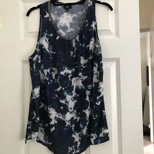 Merona beaded neckline sleeveless blouse